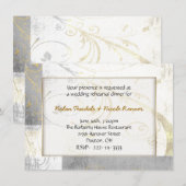 Rustic Elegance Rehearsal Dinner Uitnodiging (Voorkant / Achterkant)