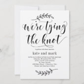 Rustic Elegance Wedding Invitation Kraft Kaart (Voorkant)