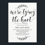 Rustic Elegance Wedding Invitation Kraft Kaart<br><div class="desc">Plan een stijlvolle viering met deze moderne uitnodiging die je gasten zullen aanprijzen. 
Ontwerp © berryberrysnoot. Afdrukbare digitale bestanden zijn beschikbaar! Bezoek onze website op www.berryberrysweet.com voor meer informatie!</div>