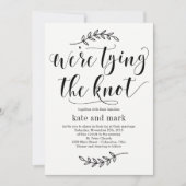 Rustic Elegance Wedding Uitnodiging (Voorkant)