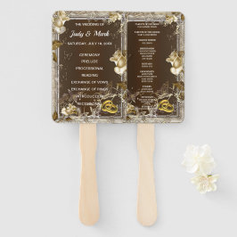 Rustic Elegance White Rose Wedding Handwaaier