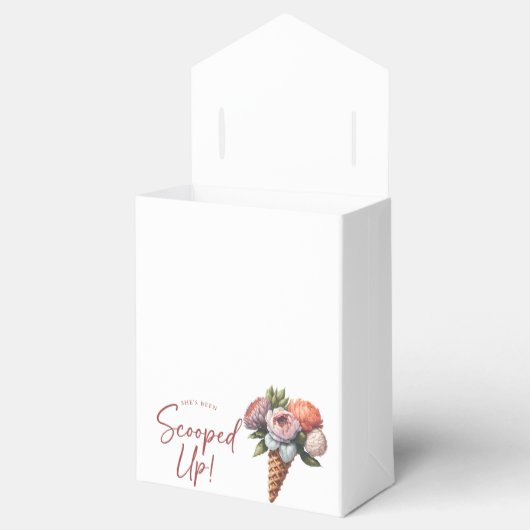 Rustic Elegant Boho Ice Cream Vrijgezellenfeest Bedankdoosjes (Geopend)