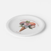 Rustic Elegant Boho Ice Cream Vrijgezellenfeest Papieren Bordje (Gekanteld)