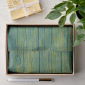 Rustic Elegant Cottage Texture Green Wood Grain Tissuepapier (Geschenk)