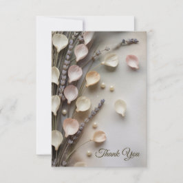 Rustic Elegant Floral Bedankkaart