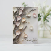 Rustic Elegant Floral Bedankkaart (Staand voorkant)