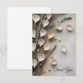 Rustic Elegant Floral Bedankkaart (Voorkant / Achterkant)