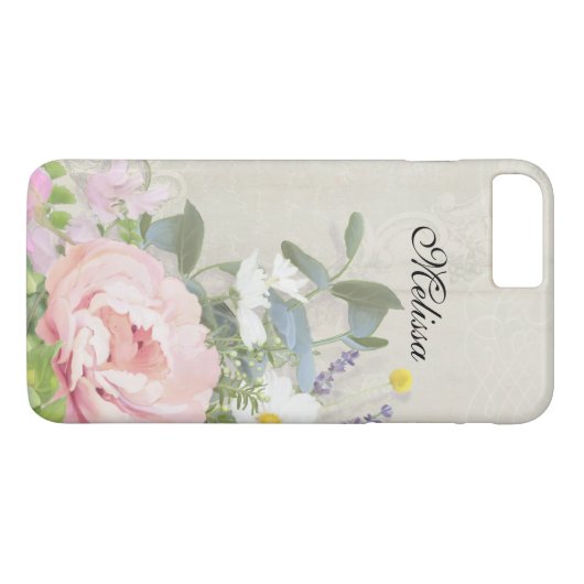 Rustic Elegant Floral Case-Mate iPhone Case (Achterkant (Horizontaal))