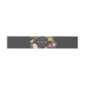 Rustic Elegant Floral Handmade Soap Packaging Uitnodigingen Wikkel (Vlak)