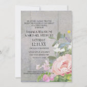 Rustic Elegant Floral Kaart (Voorkant)