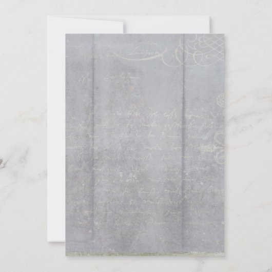 Rustic Elegant Floral Kaart (Achterkant)