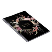 Rustic Elegant Floral met Geometrisch Lijst Notitieboek (Rechterzijde)