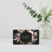 Rustic Elegant Floral met Geometrisch Lijst Visitekaartje (Staand voorkant)
