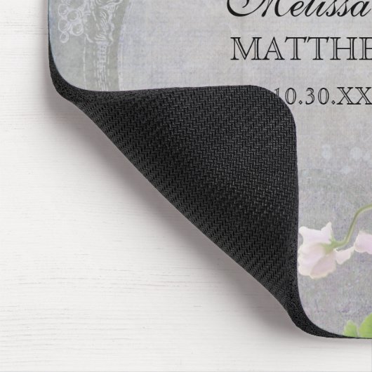 Rustic Elegant Floral Muismat (Hoek)