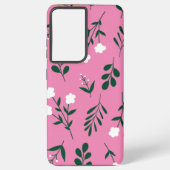 Rustic Elegant Floral Samsung Galaxy Hoesje (Achterkant)