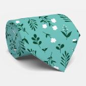 Rustic Elegant Floral Stropdas (Opgerold)
