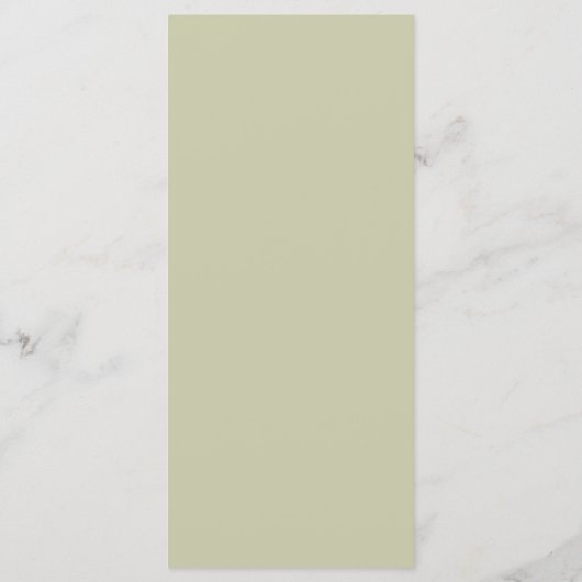 Rustic Elegant Floral Wedding Menu (Achterkant)