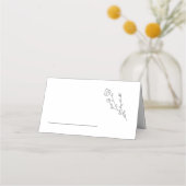 Rustic Elegant Floral Wedding Table Plaatskaartje (Voorkant)