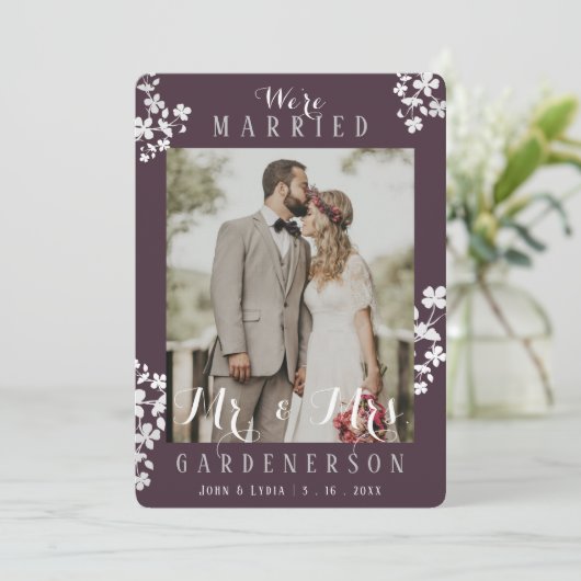 Rustic Elegant Foto aankondiging (Staand voorkant)