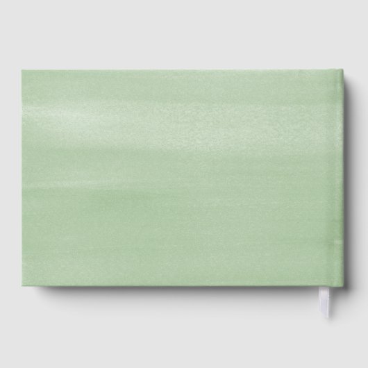 Rustic Elegant Greenery Gender Neutral Baby shower Gastenboek (Achterkant)