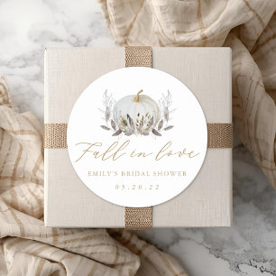 Rustic Elegant Herfst in Love Vrijgezellenfeest Fa Ronde Sticker