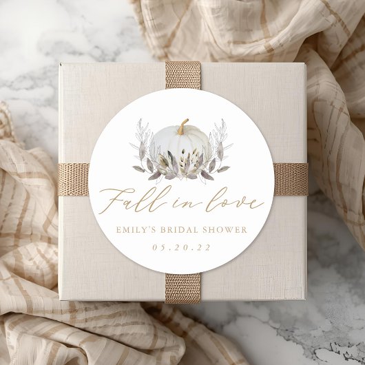 Rustic Elegant Herfst in Love Vrijgezellenfeest Fa Ronde Sticker