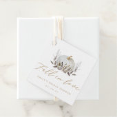 Rustic Elegant Herfst in Love Wedding Vrijgezellen Bedankjes Labels (In situ)