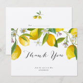 Rustic Elegant Lemon Vrijgezellenfeest Bedankt voo (Voorkant / Achterkant)