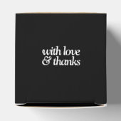 Rustic Elegant  Monogram Burlap Wedding Bedankdoosjes (Bovenkant)