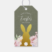 Rustic Elegant Pasen gepersonaliseerd Cadeaulabel (Voorkant)