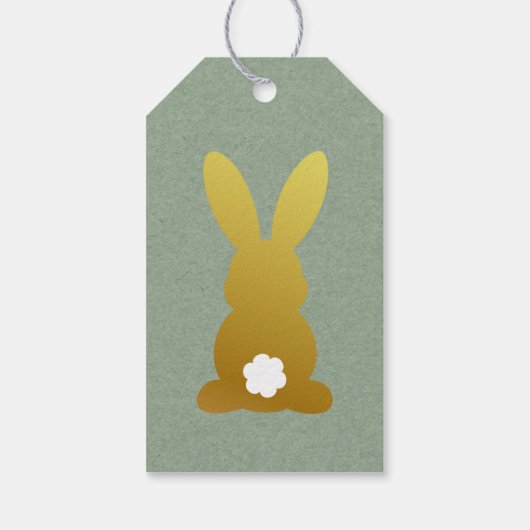 Rustic Elegant Pasen gepersonaliseerd Cadeaulabel (Achterkant)