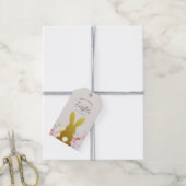 Rustic Elegant Pasen gepersonaliseerd Cadeaulabel (Met Touw)