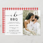Rustic Elegant Photo I Do BBQ Engagement Party Kaart<br><div class="desc">Rustic Elegant Photo I Do BBQ Verloving Celebritation Invitation</div>