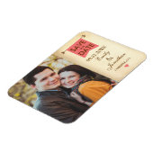 Rustic Elegant Photo Save the Date Magneet (Linkerzijde)