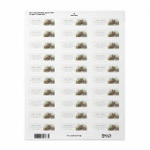 Rustic Elegant Pine Bossen Forest Barnyard Adres Etiket (Full Sheet)