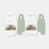 Rustic Elegant Pine Bossen Forest Barnyard Wedding Bedankdoosjes (Uitgevouwen)