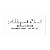 Rustic Elegant Return Address rubberstempel (Afrduk)