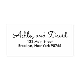 Rustic Elegant Return Address rubberstempel