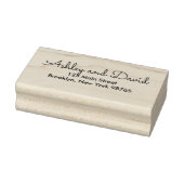 Rustic Elegant Return Address rubberstempel (Stempel)