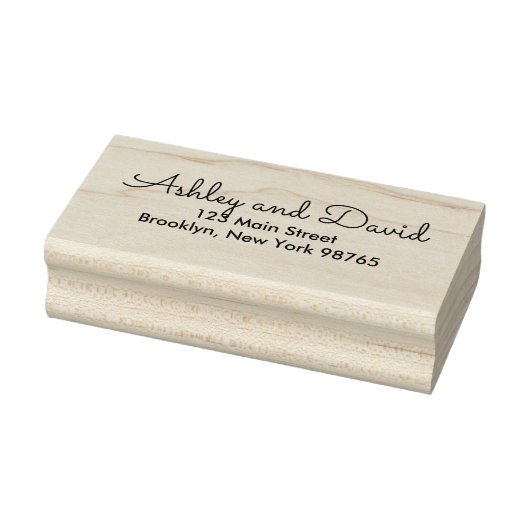Rustic Elegant Return Address rubberstempel (Stempel)