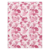 Rustic Elegant roze Franse toile deer Stripes Tafelkleed (Voorkant)