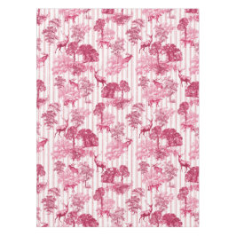 Rustic Elegant roze Franse toile deer Stripes Tafelkleed