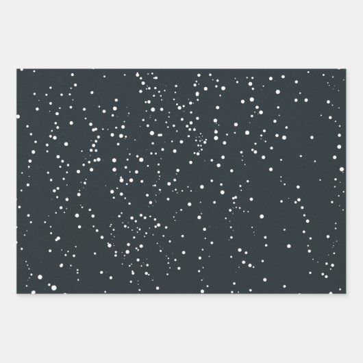 Rustic Elegant Snowy Winter | Kerstfeestdag Inpakpapier Vel (Voorkant 2)