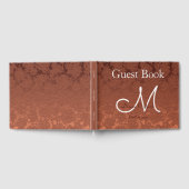 Rustic Elegant Terracotta Fall Wedding Monogram Gastenboek (Volledig)
