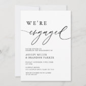 Rustic Elegant We zijn een Betongen Partij Kaart (Voorkant)