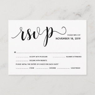 Rustic Elegant Wedding RSVP Uitnodigingskaart Informatiekaartje