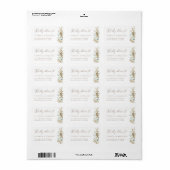 Rustic Elegant Wildflower Return Address Labels (Full Sheet)