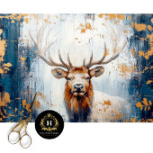 Rustic Elk Decoupage Tissue Paper Tissuepapier