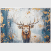 Rustic Elk Decoupage Tissue Paper Tissuepapier (Voorkant)