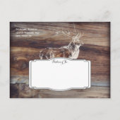 Rustic Elk Wildlife sparen de Briefkaarten van de  (Achterkant)
